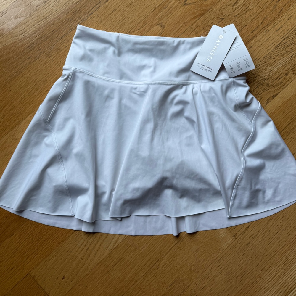 NWT Athleta Bright White Ace Tennis Skort 15.5